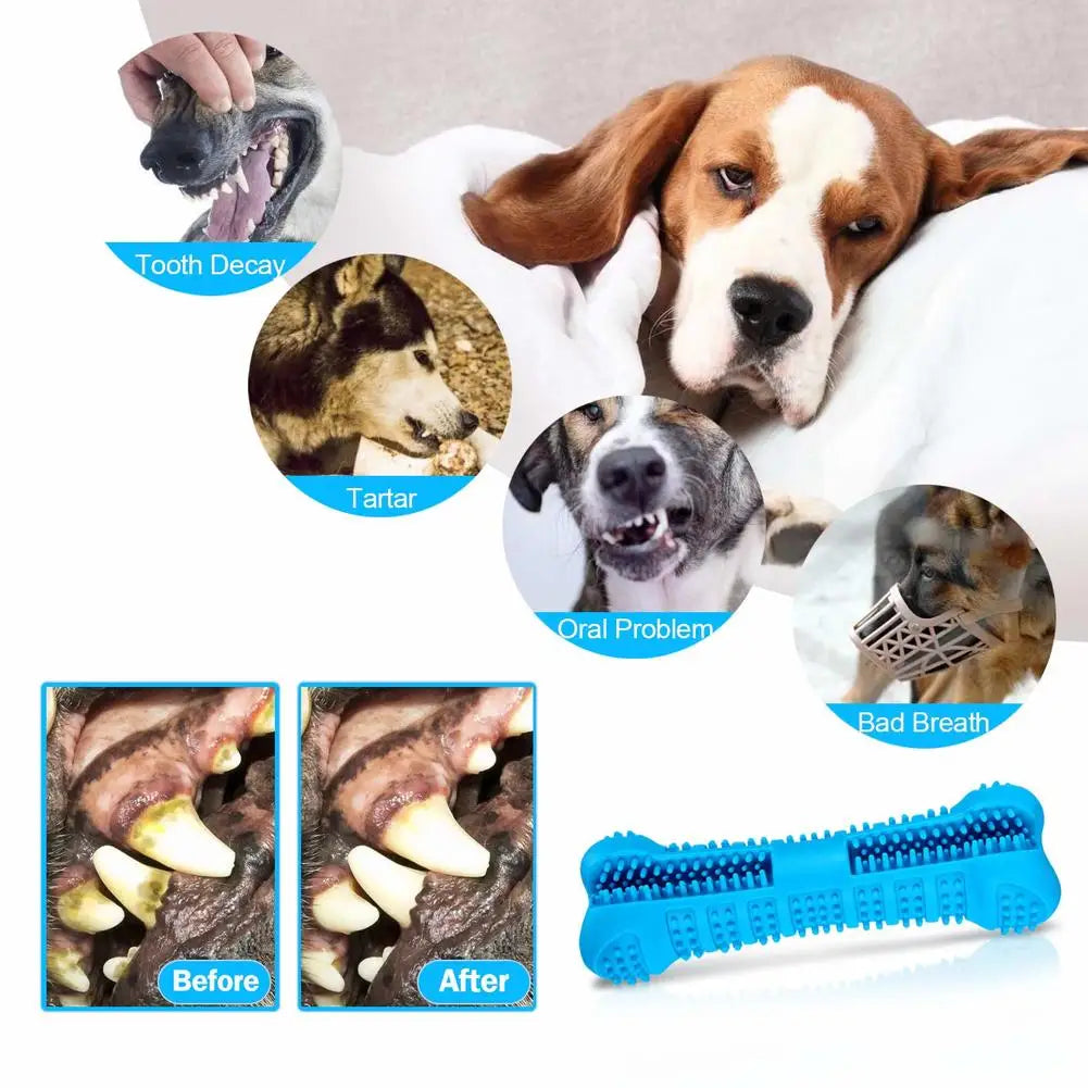 Soft Rubber Dog Toothbrushes Puppy